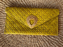 Load image into Gallery viewer, Handwoven envelope pandan wallets with callar mother of pearl charm