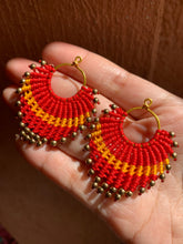 Load image into Gallery viewer, Beaded macrame earrings countries
