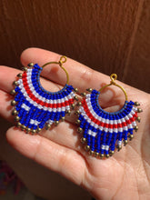 Load image into Gallery viewer, Beaded macrame earrings countries