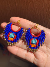 Load image into Gallery viewer, Beaded macrame earrings countries