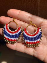 Load image into Gallery viewer, Beaded macrame earrings countries