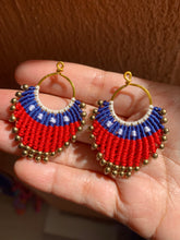 Load image into Gallery viewer, Beaded macrame earrings countries