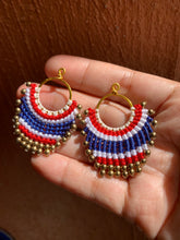 Load image into Gallery viewer, Beaded macrame earrings countries