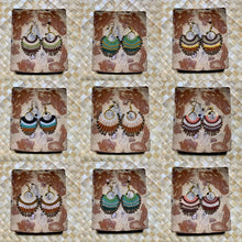Load image into Gallery viewer, Beaded macrame earrings