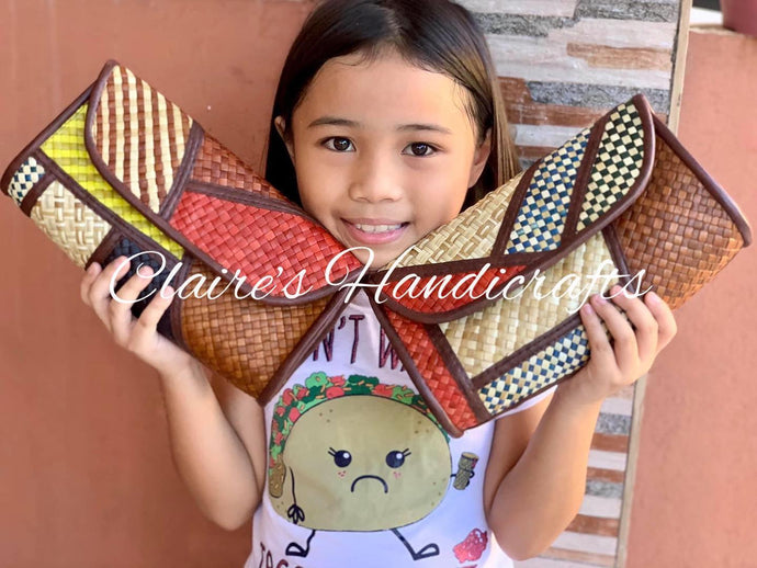 Handwoven pandan clutches. #claireshandicrafts #pandanwallet...