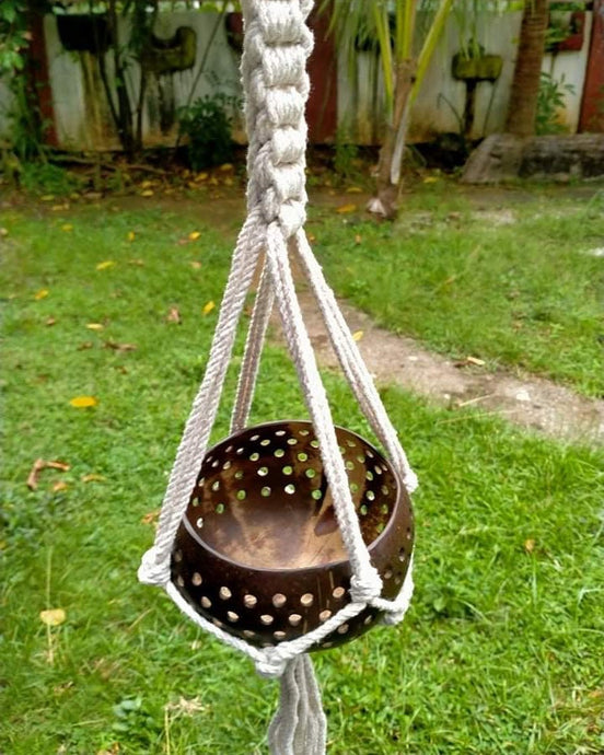 Coming soon. Macrame plant hanger....