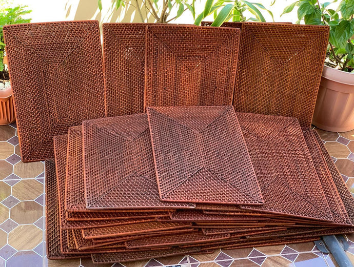 36 pieces of dark brown...