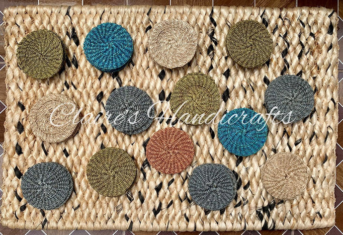 Re-stock alert! Abaca coasters ...