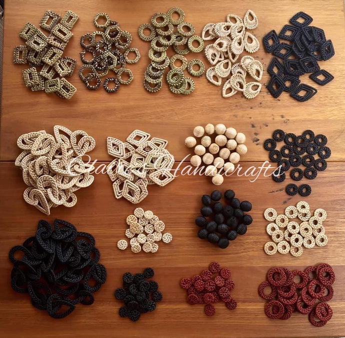 Assorted rattan pieces #rattansupplier #rattanjewelry...