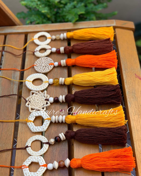Rattan + wooden beads +...
