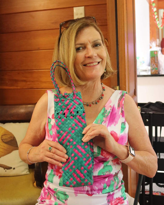 Ecofriendly, reusable pandan wine bags....