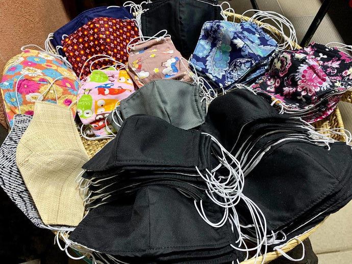 3-ply cotton masks available in...