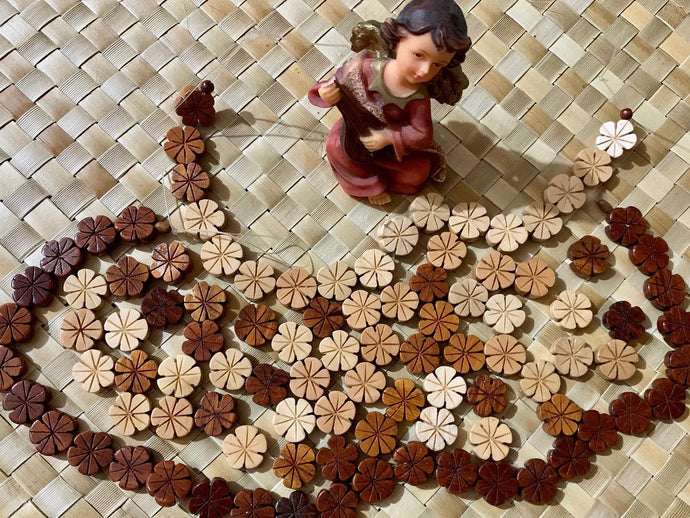 Hand-carved wooden beads #jewelrymakingsupplies #claireshandicrafts...