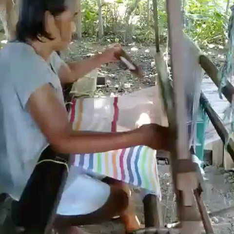 Nanay Mimay hand loom weaving...