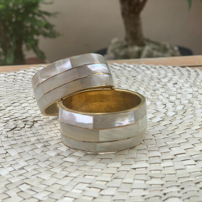 Mother of pearl napkin rings...