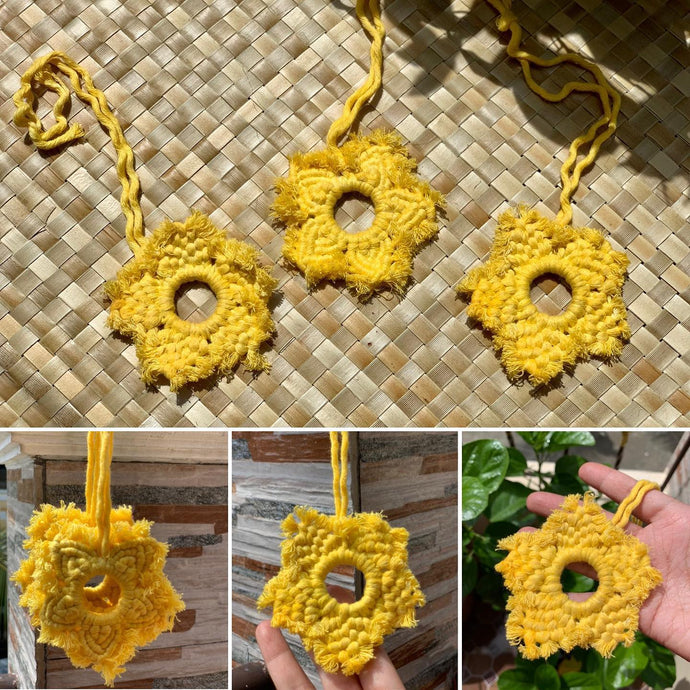 Macrame Christmas tree decor available...