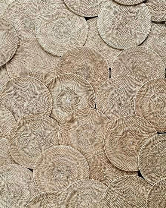 Handwoven pandan placemats #rattansupplier #rattanplacemats...