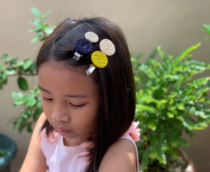 Handwoven rattan hair clips #hairaccessories...