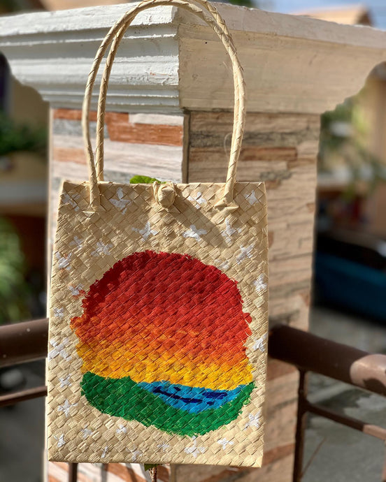 Gift bag hand painted by...