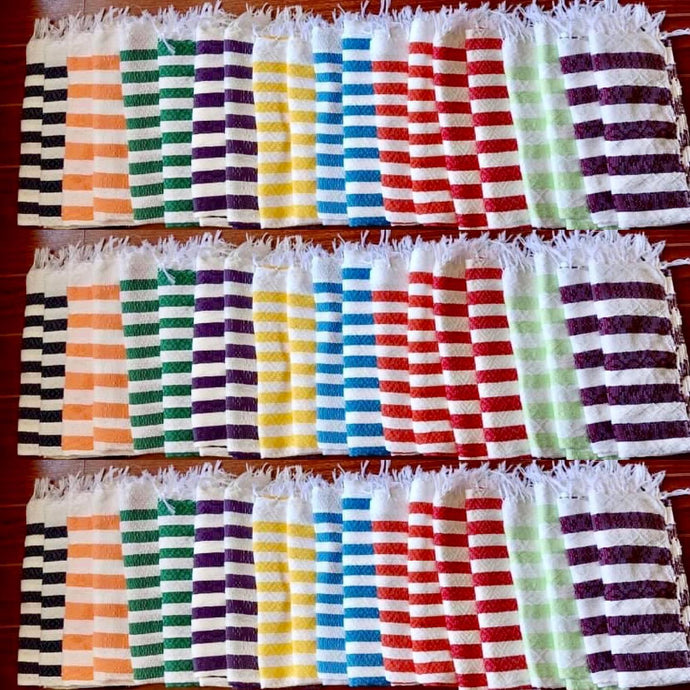 Striped inabel towels #handloomedtowels #inabeltowels...