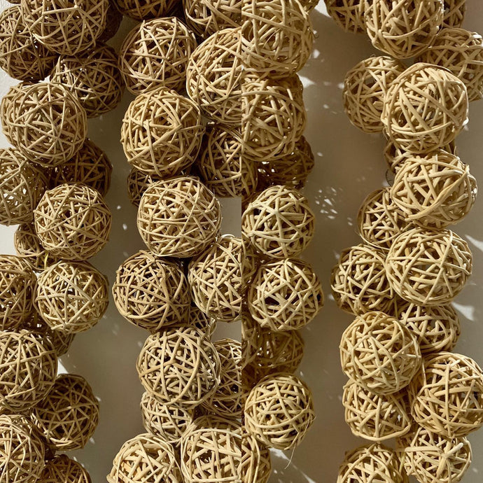 2” and 2.5” rattan balls...