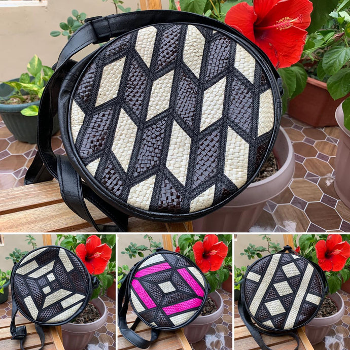 Handwoven sabutan sling bags. #sabutanbags...