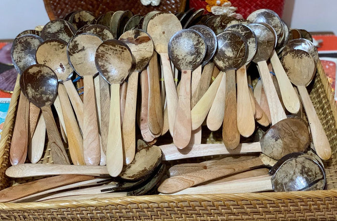 Restocked our coconut shell spoons....