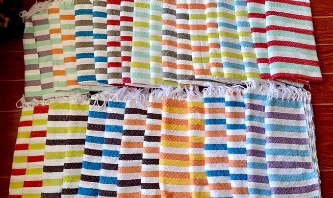 Striped inabel towels #handloomedtowels #inabeltowels...