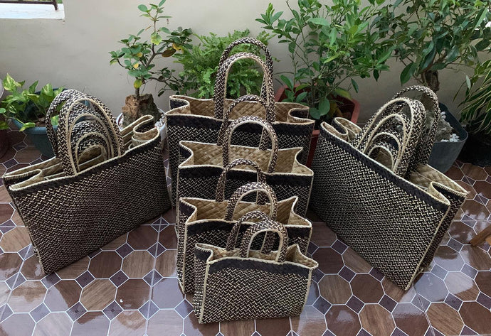 3 sets of handwoven pandan...