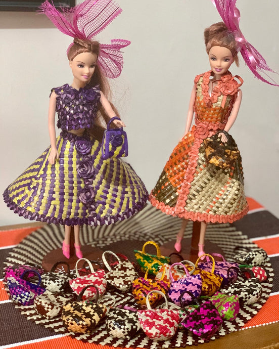 Beautiful dolls in handwoven sabutan...