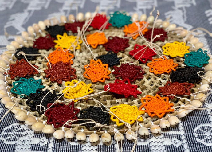 Sunflower-shaped decors or bag charms....
