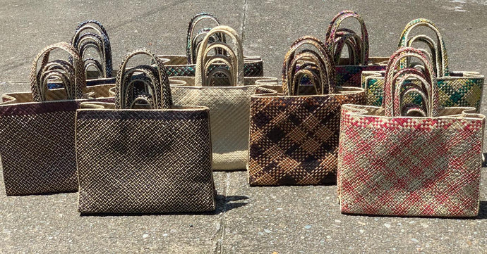 Handwoven set of 4 bayong...