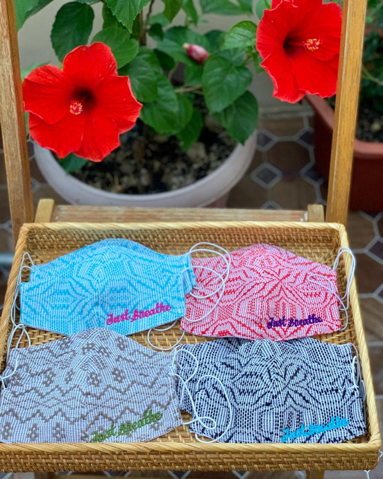Embroidered Inabel masks bound for...