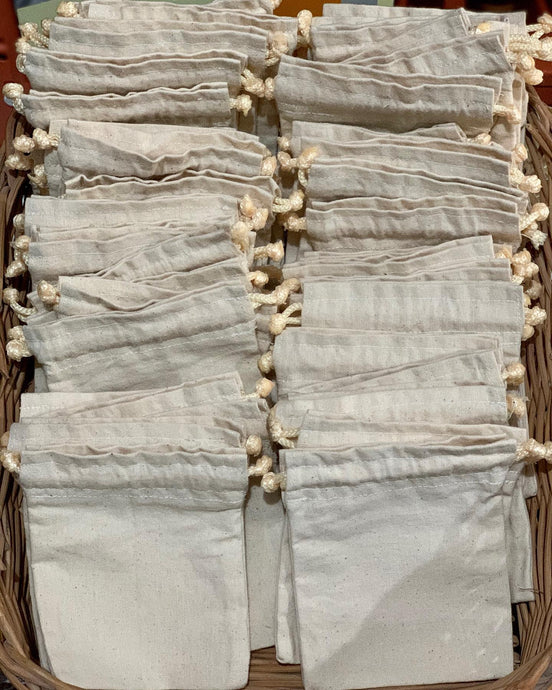 60 canvas pouches bound for...