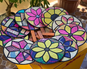 Colorful sabutan fans