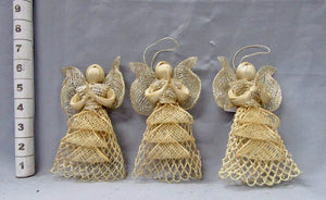 Handwoven abaca angels