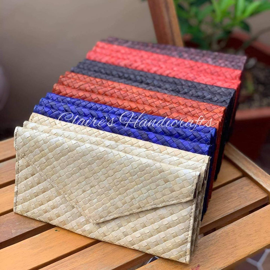 Handwoven pandan wallets