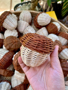 Handwoven acorns