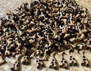 Hand-carved wooden beads