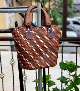 Handwoven pandan bags
