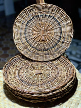 Load image into Gallery viewer, 10” handwoven round trays
