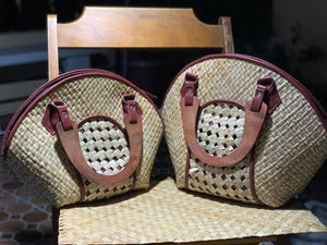 Set of 2 handwoven pandan bags