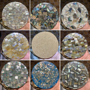 Abalone coasters