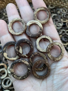 Coconut shell rings