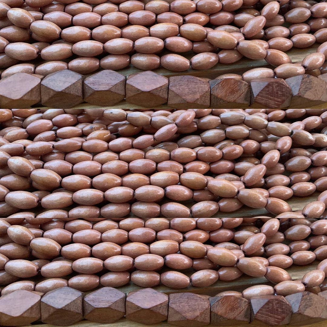 Hardwood wooden beads