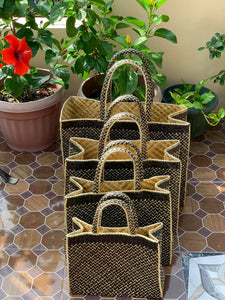 Set of pandan bayong bags