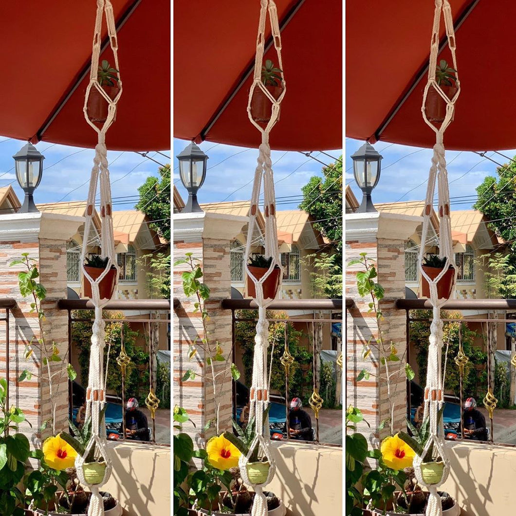 Macrame plant hangers (3-layers)