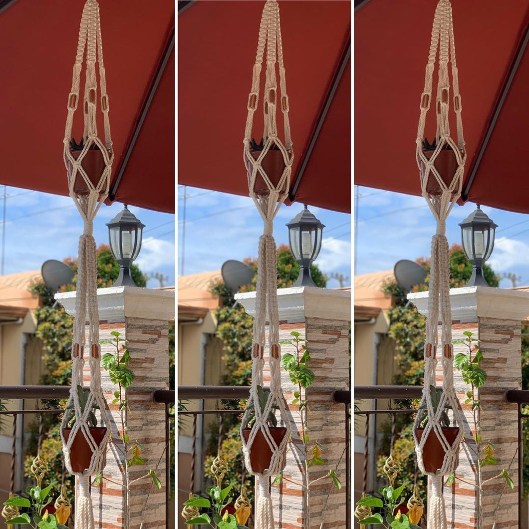 Macrame plant hangers (3-layers)