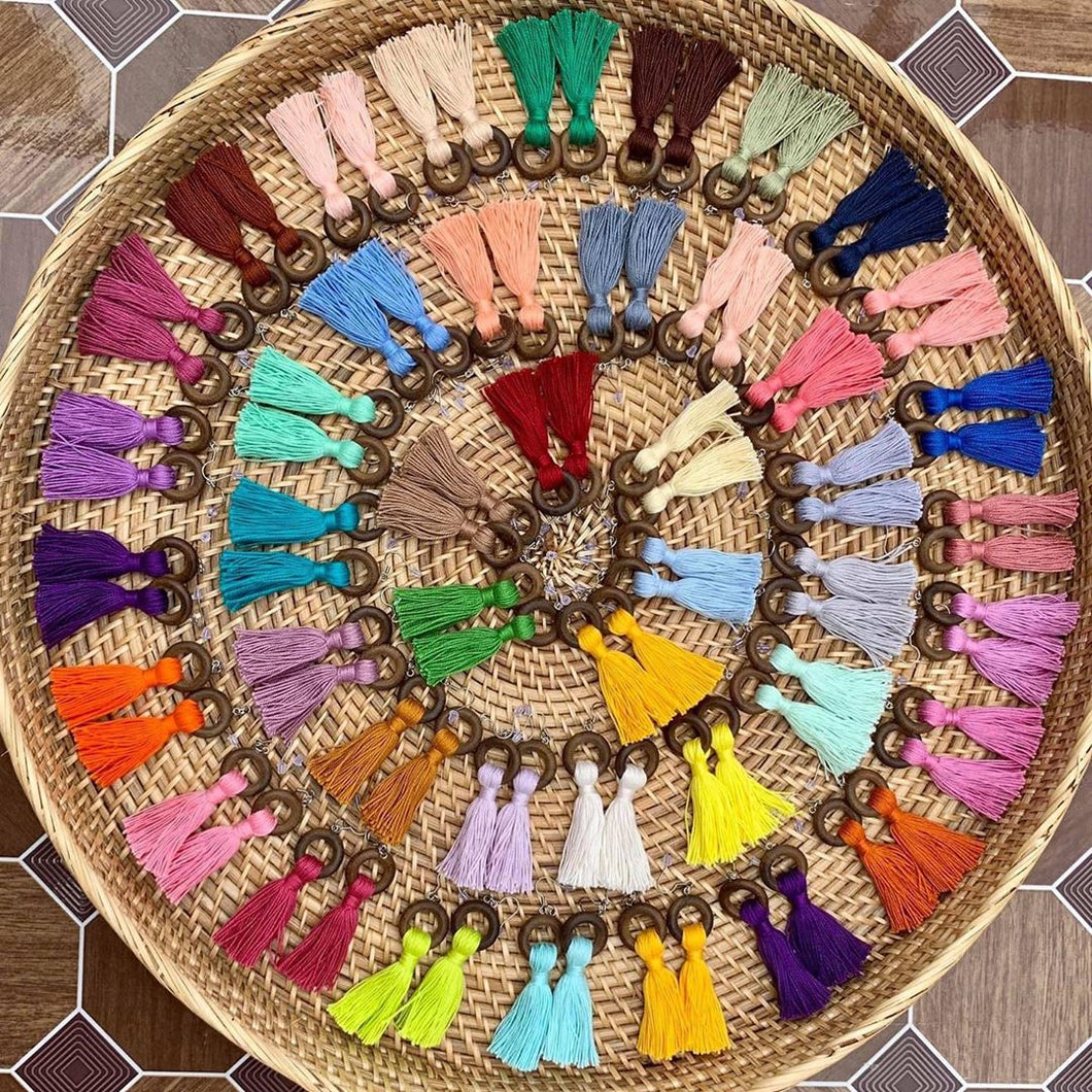 Kamagong tassel earrings