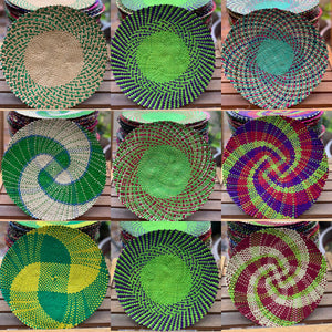 Handwoven sabutan placemats